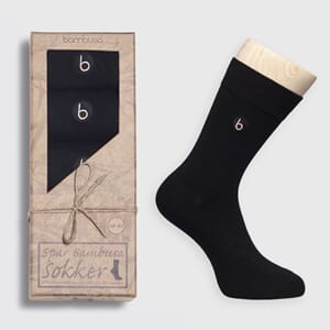 BAMBUSA DRESSSOKK 5 PKN SORT 38-44