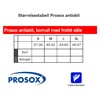 Størrelsestabell Prosox Antiskli